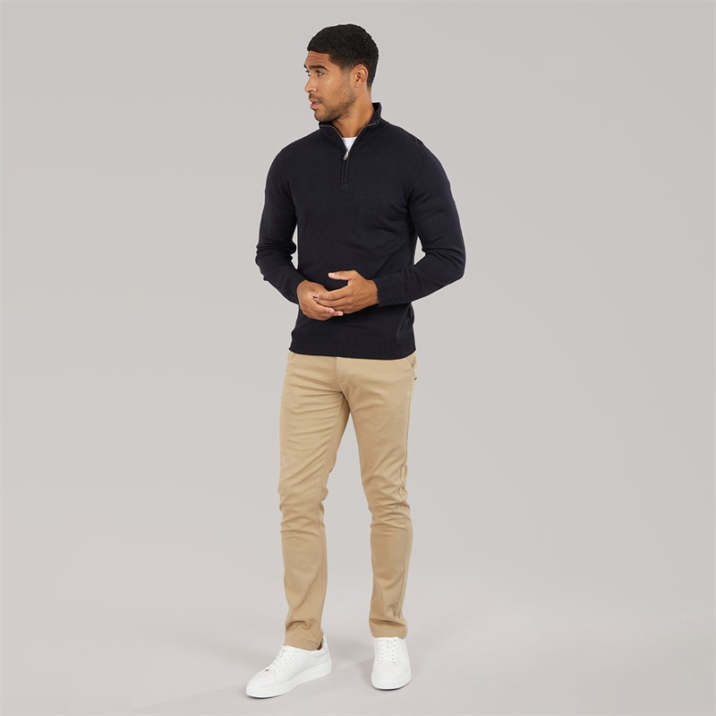 French Connection Mens Chinos Dark Stone