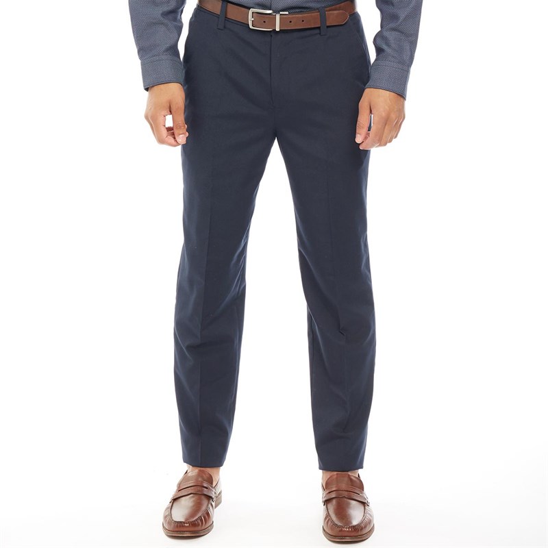 Buy French Connection Mens Regular Fit Formal Trousers Marine