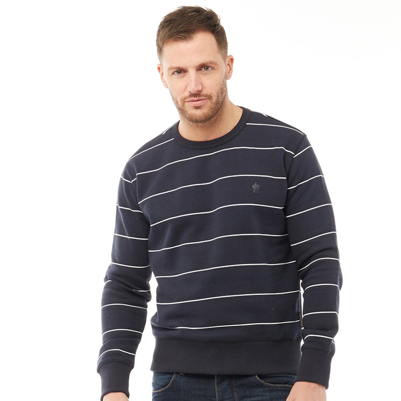 Download Buy French Connection Mens FC Stripe Crew Neck Sweatshirt ...