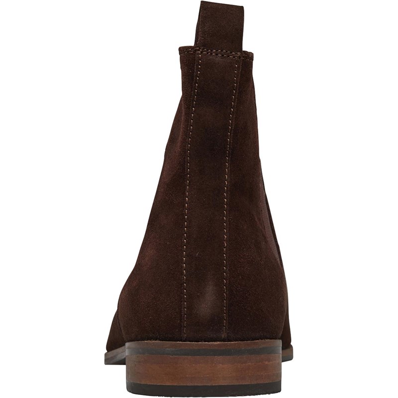 bottines marron foncé homme