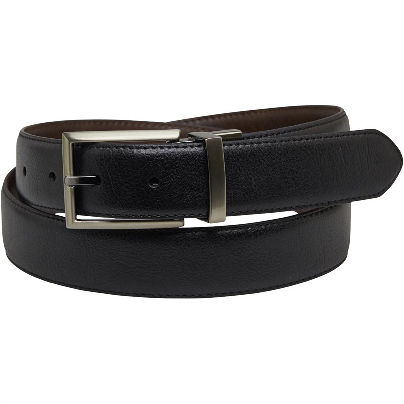 Buy French Connection Mens Reversible Buckle Belt Brushed Nickle Black 