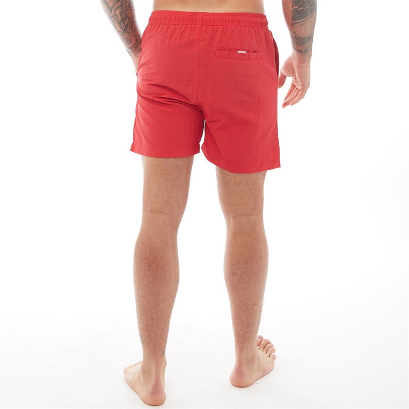Buy French Connection Mens Tas Contrast Swim Shorts Red/Marine