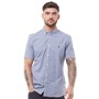 French Connection Chemise à Manches Courtes Vichy Homme Bleu Carreaux