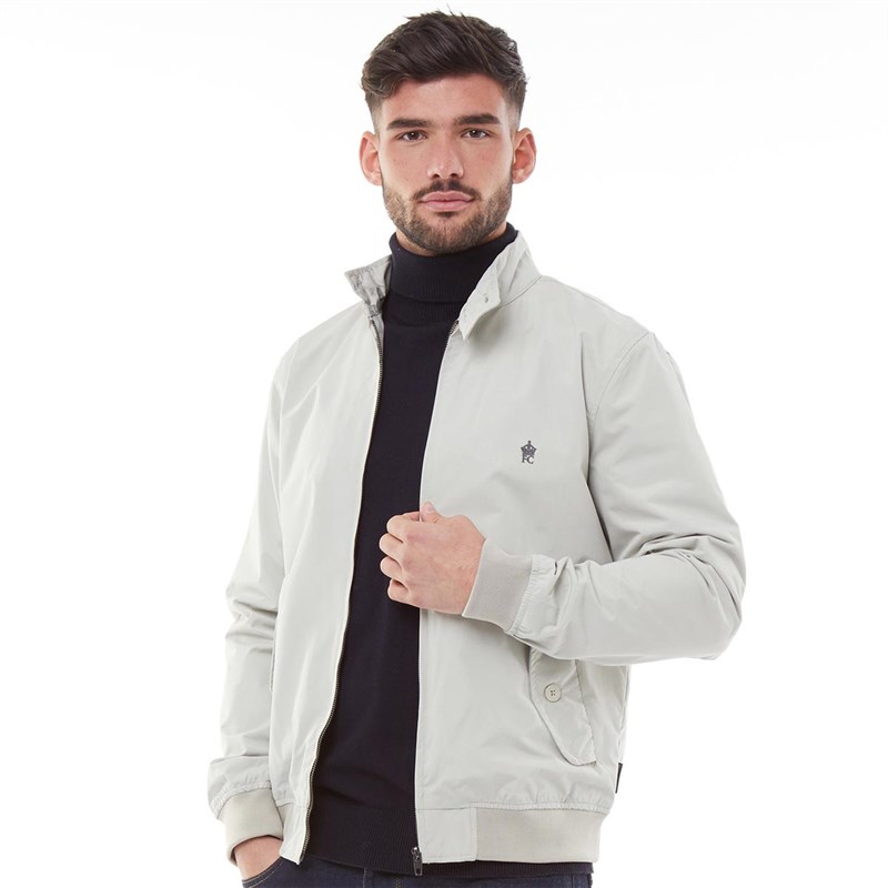 Buy French Connection Mens Harrington Jacket Stone/Gunmetal