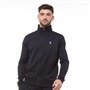 French Connection Mens FC Arm Panel Tricot Funnel Neck Track Top Marine/White