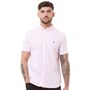 French Connection Chemise à Manches Courtes Oxford Homme Rose Clair