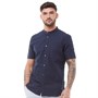 French Connection Chemise à Manches Courtes Plain Logo Homme Bleu Marine