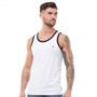 French Connection Mens Ringer Vest White/Marine