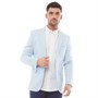 French Connection Blazer Linen Homme Bleu Ciel