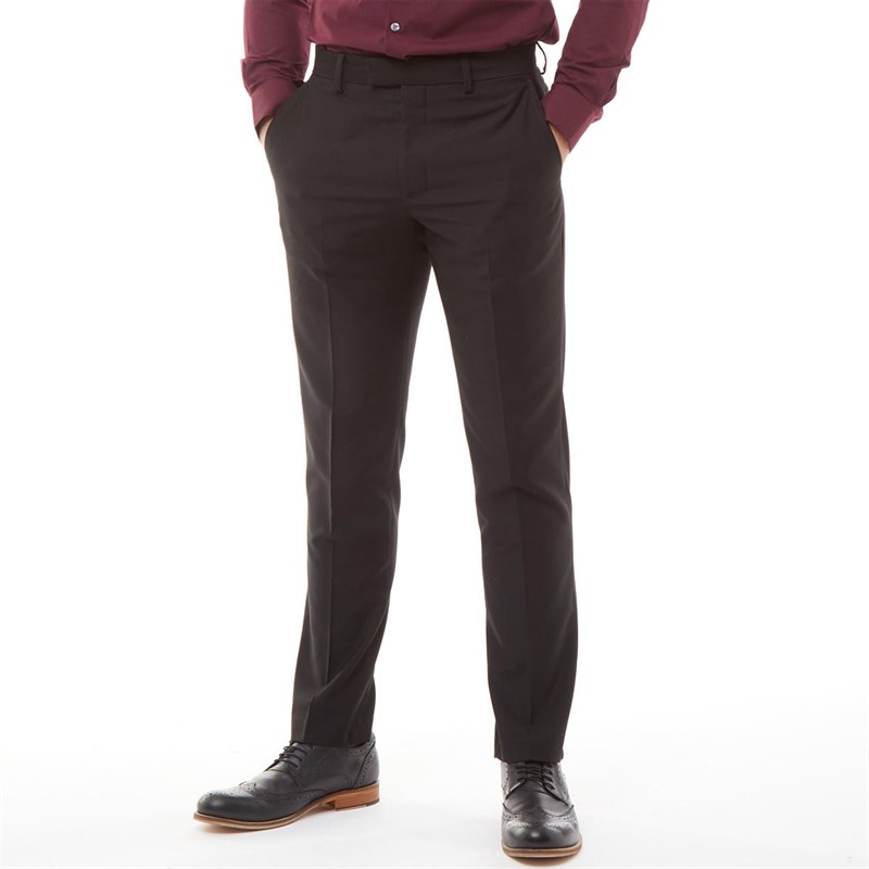 Buy French Connection Mens Plain Ticket Pocket Trousers Black
