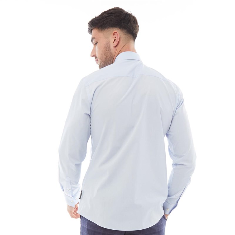 French Connection Herren Formal Plain Cut Hemd mit ButtonDown Kragen Hellblau