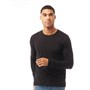 French Connection Mens Long Sleeve Crew Neck Top Black