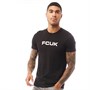 French Connection Męskie FCUK Chest T-Shirt Czarny