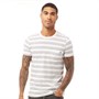 French Connection Mens 3 Stripe T-Shirt White/Marine