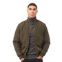 French Connection Mens Baseball Wad Tech Jacket Solid Khaki