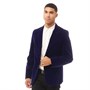 French Connection Heren Velvet Colbert Blauw