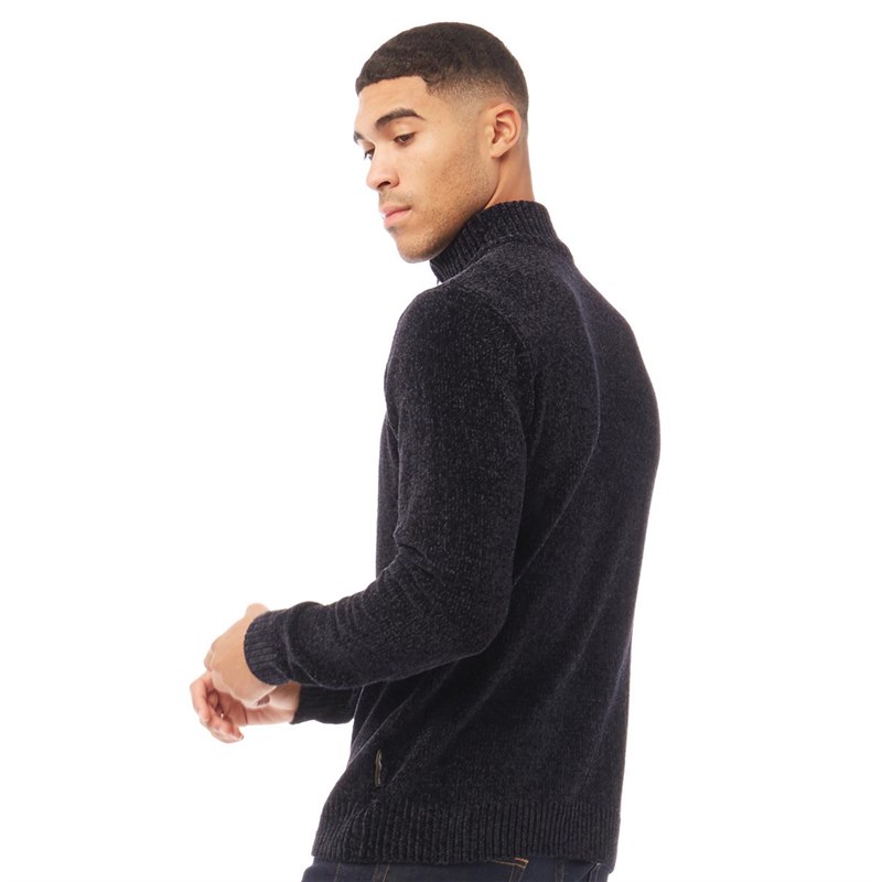Mens chenille half zip jumper deals