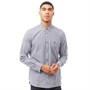 French Connection Herren Gingham Hemd mit langem Arm Blau
