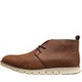 French Connection Mens Tread Sole Chukka Boots Dark Tan
