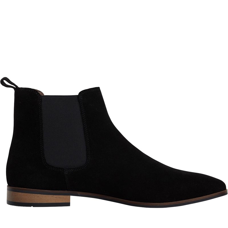 bottes suede noir homme