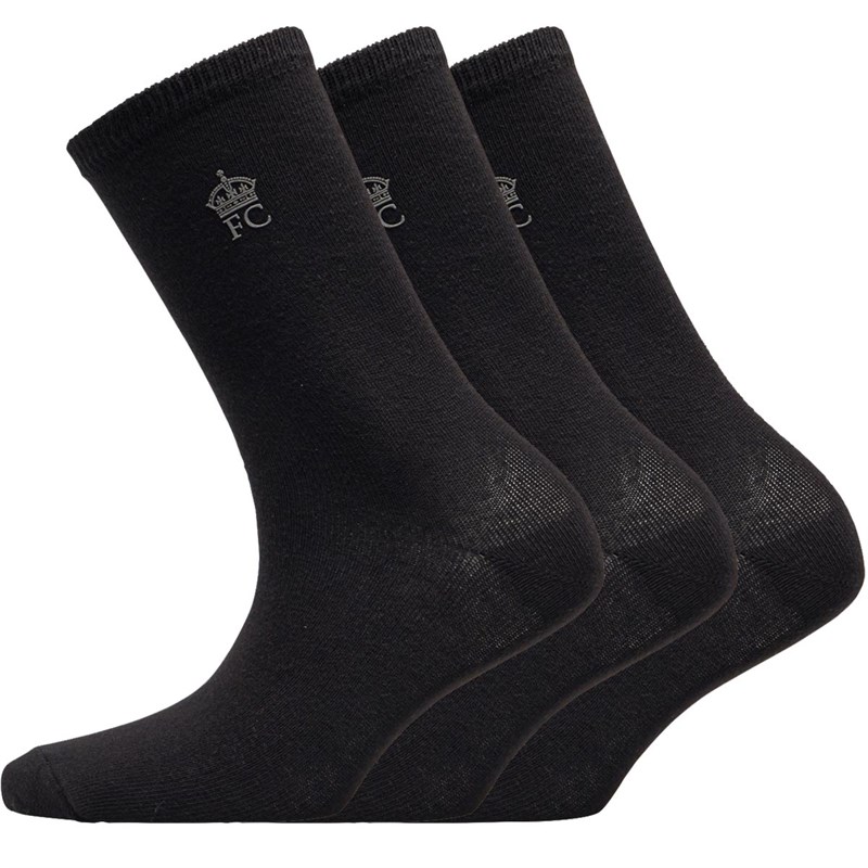 Buy French Connection Junior Boys Three Pack Socks Black