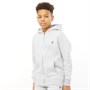 French Connection Boys Zip Hoodie Light Grey Melange/Marine