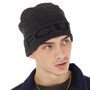 French Connection Mens Cash Knit Hat Char Mel
