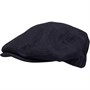 French Connection Mens Herringbone Flat Cap Marine/Black