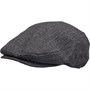 French Connection Mens Winter Flat Cap Dark Charcoal