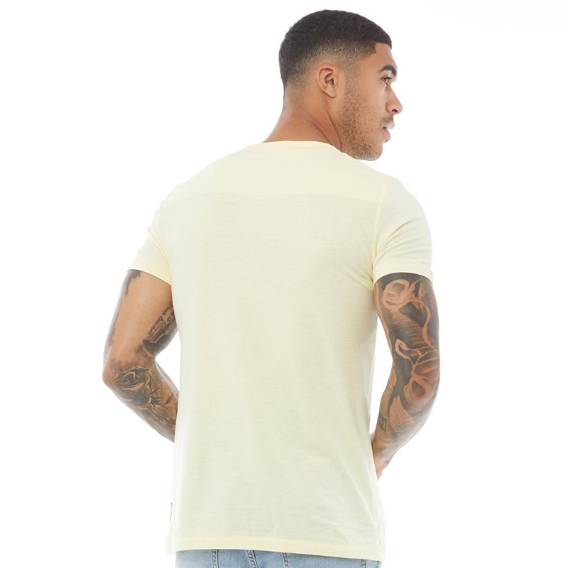 French Connection Mens Crew T-Shirt Lemon