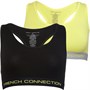 French Connection Womens Two Pack Crop Tops Black/White