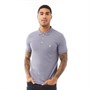 French Connection Mens Jersey Polo Light Blue Melange