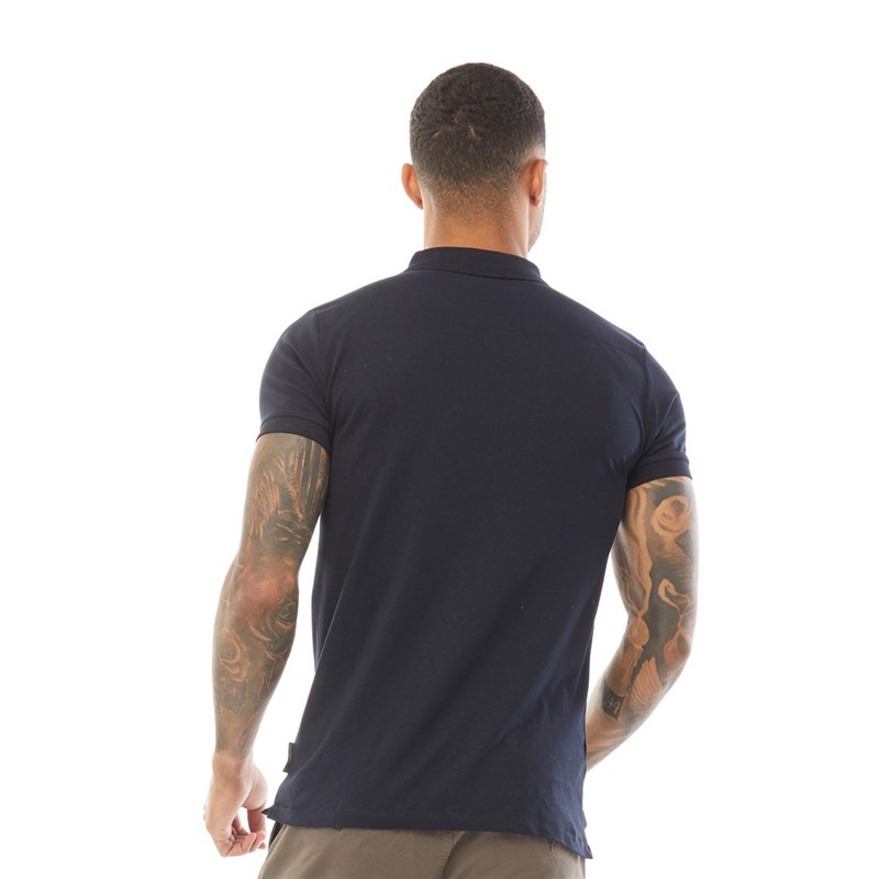 French Connection Polo Homme Bleu Foncé