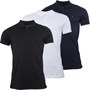 French Connection Mens Three Pack Jersey Polo Black/White/Marine
