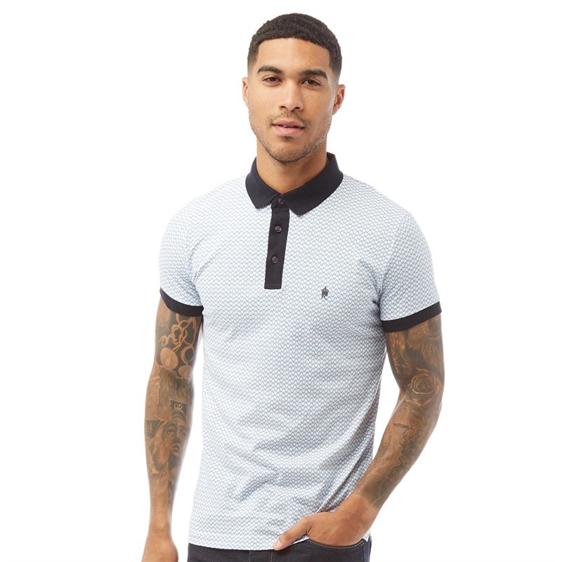 French Connection Polo Geo Homme Multicolore
