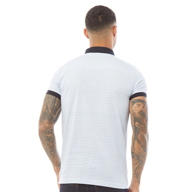 French Connection Polo Geo Homme Multicolore