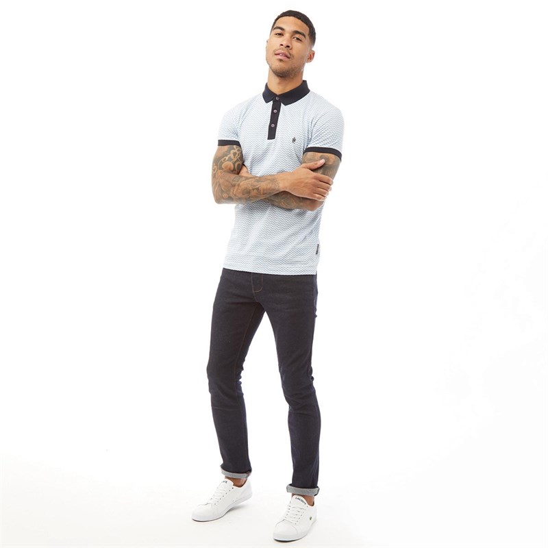 French Connection Polo Geo Homme Multicolore