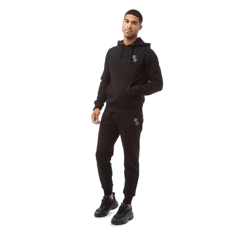 Buy French Connection Mens Script Tracksuit Black White
