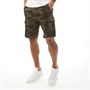 French Connection Herren Cargo Camo 2 Cargo Shorts Khaki