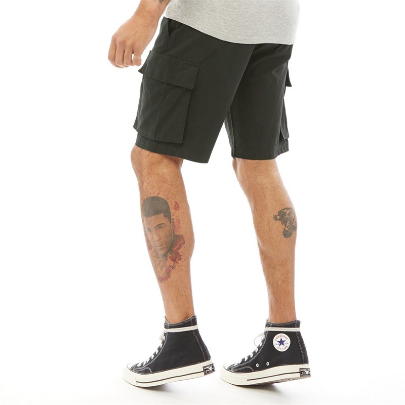 Buy French Connection Mens Cargo 6 Belt Shorts Charcoal