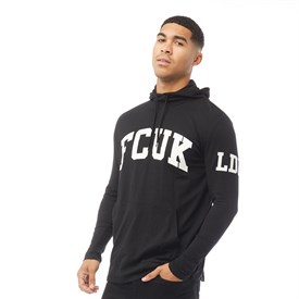 Haut FCUK Homme - Manches Longues, Coton Noir, Taille M - Occasion Très Bon État