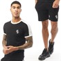 French Connection Ensemble Short et Tee-Shirt Script Homme Noir