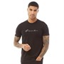 French Connection Męskie FCUK Centre Scribble T-Shirt Czarny
