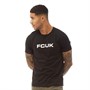French Connection Męskie FCUK T-Shirt Czarny