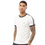 French Connection Mens Tape Shoulder T-Shirt White