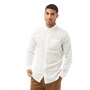 French Connection Herrer Linen Langærmet Skjorte Hvid