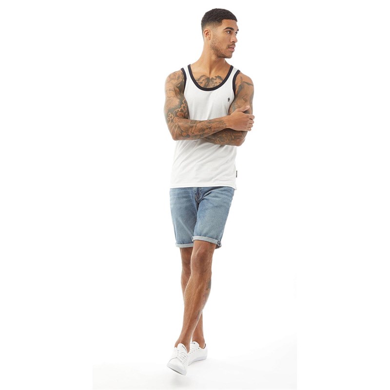 French Connection Herrer Ringer Vest Hvid