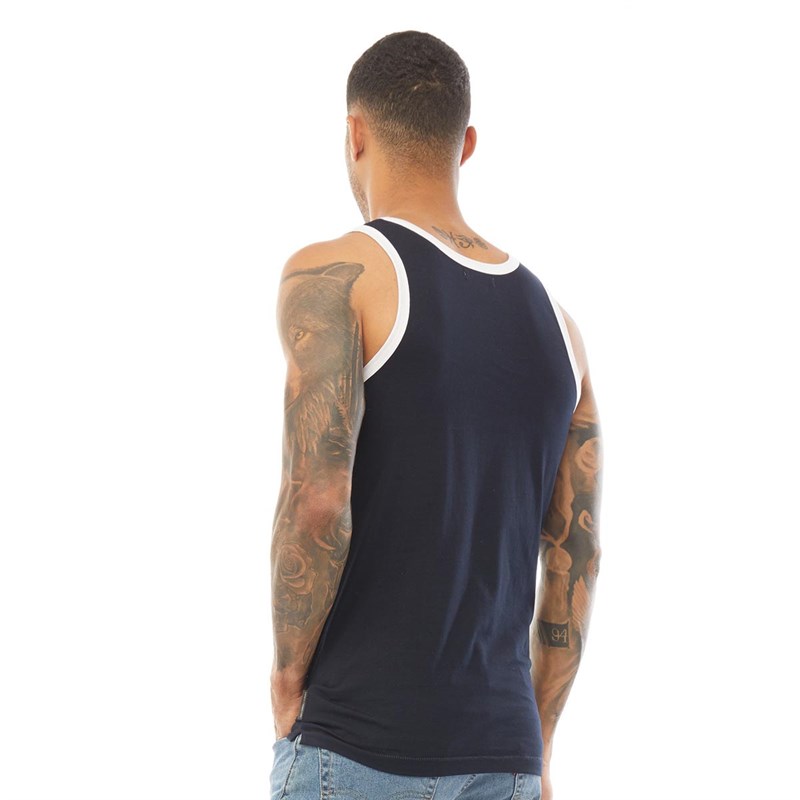 French Connection Herren Ringer Top Navy
