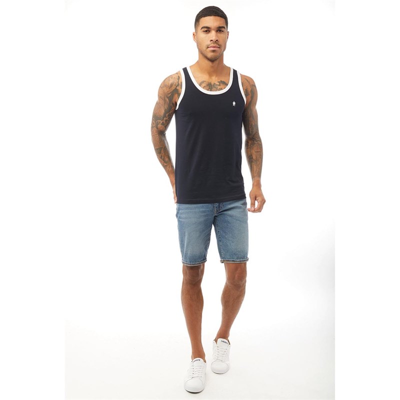 French Connection Herren Ringer Top Navy