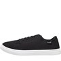 French Connection Mens Canvas Plimsolls Black Mono
